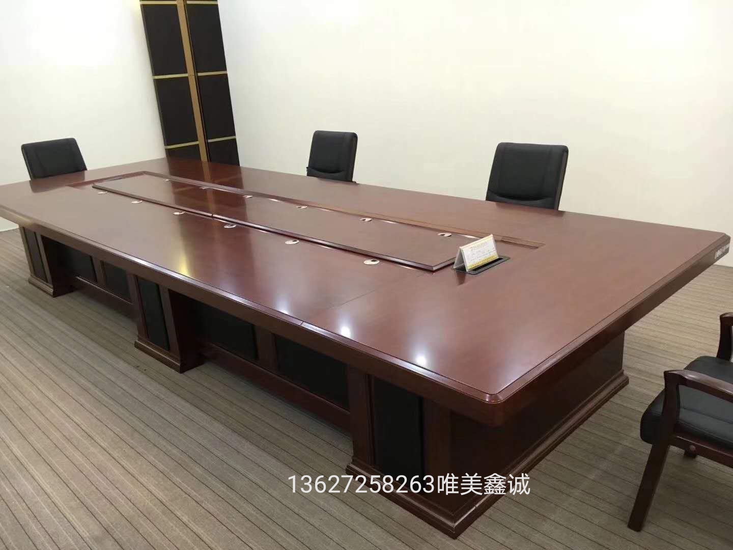 湖北實木油漆會議桌WM-HYZ136